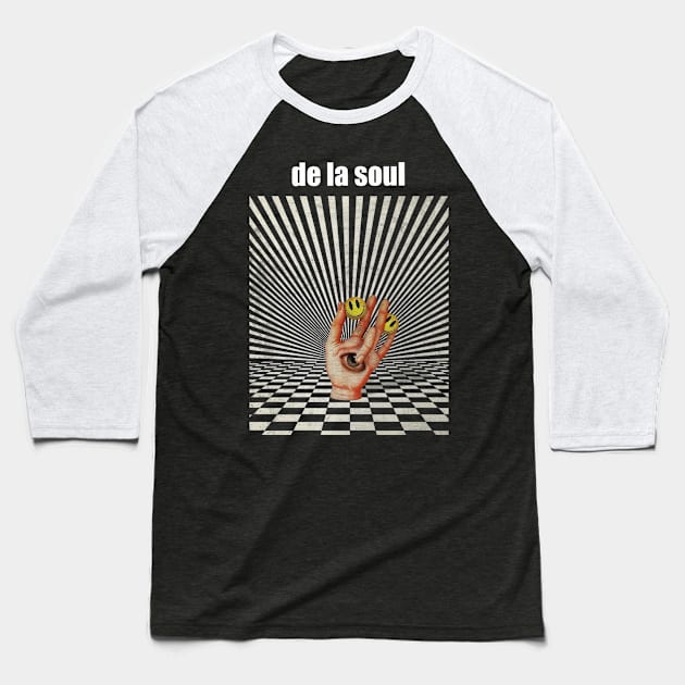 Illuminati Hand Of de la soul Baseball T-Shirt by Beban Idup